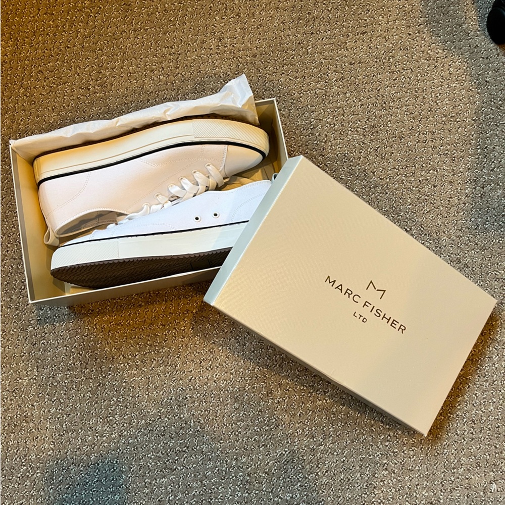 Marc Fisher White Sneakers